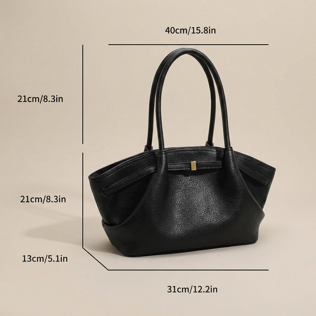 Leather Shoulder Tote Bag – Everyday Work & Travel Bag