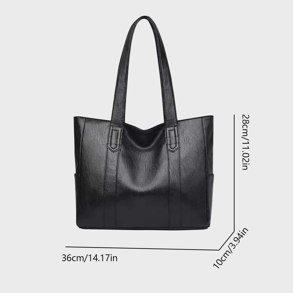 Soft Leather Tote Bag for Women – Large Capacity Shoulder Bag