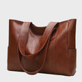 Soft Leather Tote Bag for Women – Large Capacity Shoulder Bag